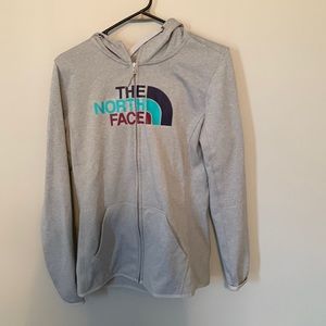 North Face zip up hoodie